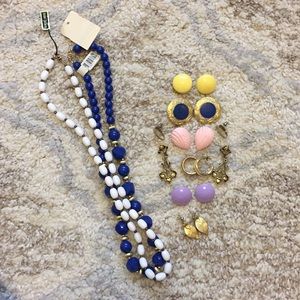 Vintage earrings + necklaces